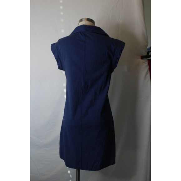 Vintage 70s A Line Collared Pleated Micro Mini Dress or Tunic - Picture 4 of 9